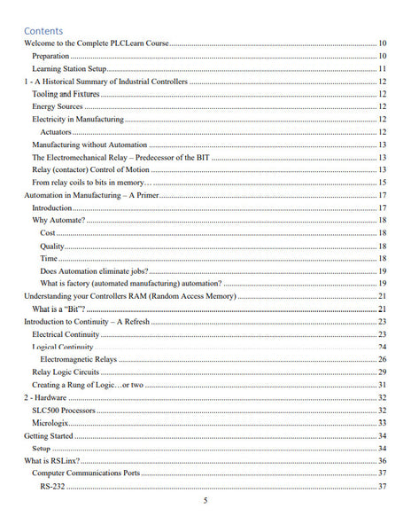 44 - NEW! The Complete PLCLearn Series, RSLogix500 for Micrologix Controllers - Volume I