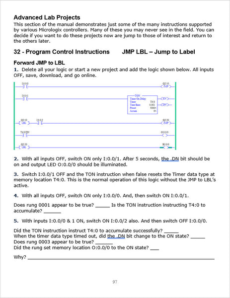 45 - NEW! The Complete PLCLearn Series, RSLogix500 for Micrologix Controllers - Volume II