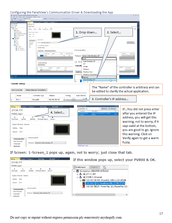 Panelview800-Micro800-Powerflex525 Integration with Connected ...