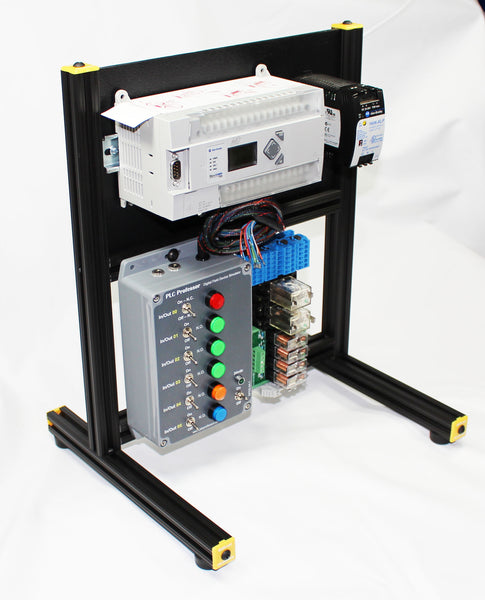 26 - Universal Lab Station Stand - Vertical Back Frame - Add your own Controller-I/O and I/O Simulator