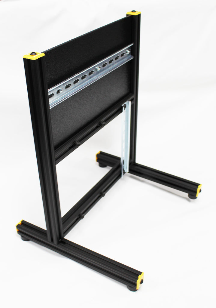 26 - Universal Lab Station Stand - Vertical Back Frame - Add your own Controller-I/O and I/O Simulator