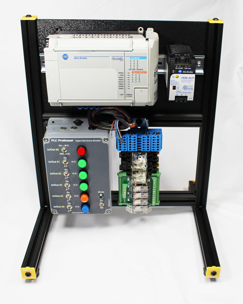 26 - Universal Lab Station Stand - Vertical Back Frame - Add your own Controller-I/O and I/O Simulator