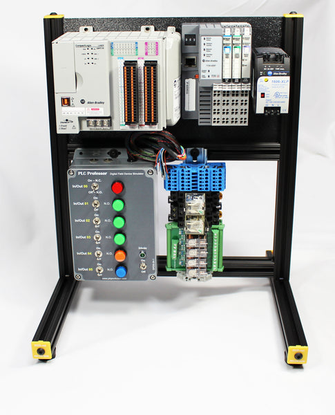 26 - Universal Lab Station Stand - Vertical Back Frame - Add your own Controller-I/O and I/O Simulator